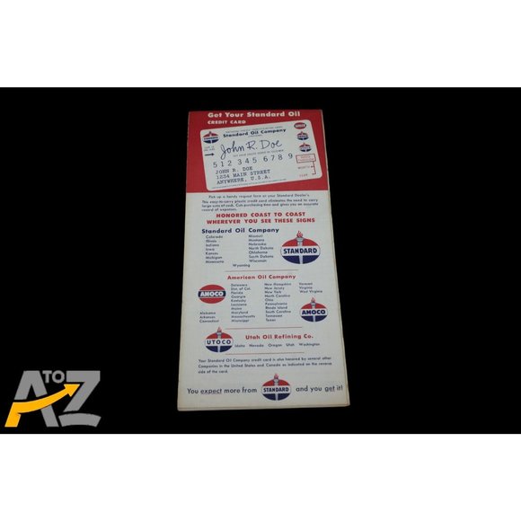 Vintage Standard Oil Company Iowa travel Pocket Road Map - Picture 3 of 10